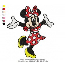 Minnie Mouse 10 Embroidery Design